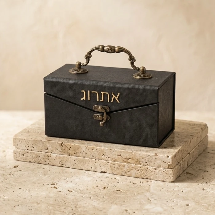 קופסת אתרוג דגם מלכות - בלאק