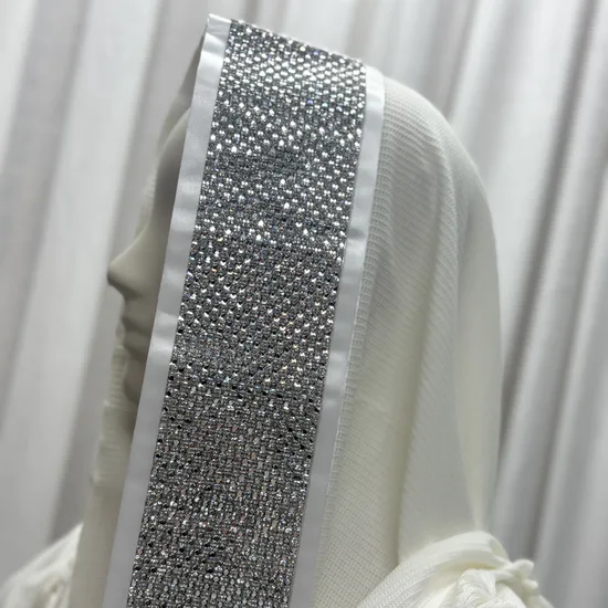 טלית מעוצבת לחתן דגם "קריסטל"