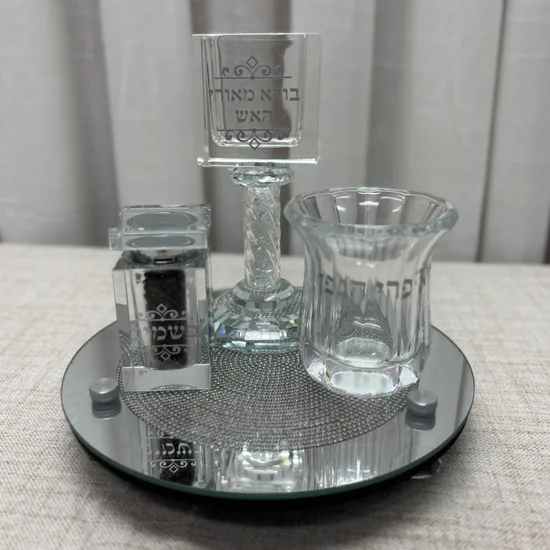 סט הבדלה קריסטל דגם "סילבר"