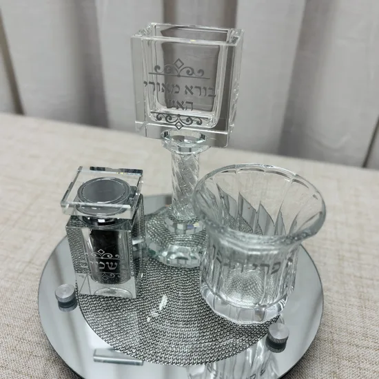 סט הבדלה קריסטל דגם "סילבר"