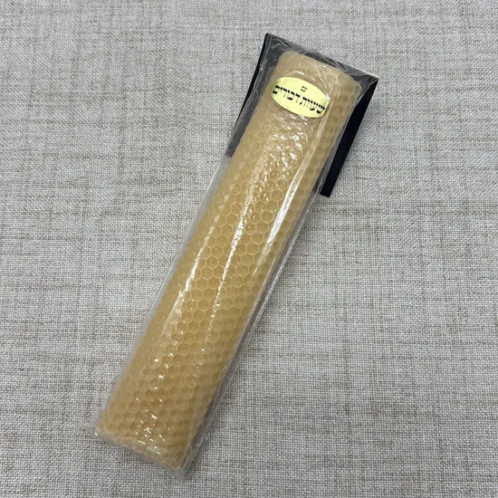 נר הבדלה מהודר משעוות דבורים דגם "כוורת"