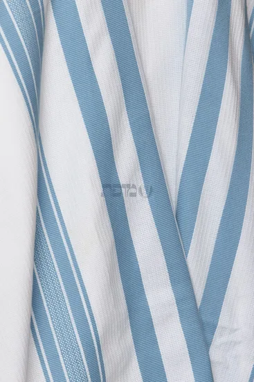 טלית כותנה לחתן דגם "רויאל" פסים תכלת