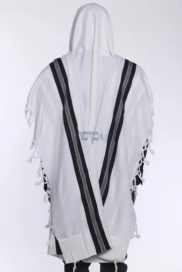 טלית צמר מהודרת דגם "שבת"