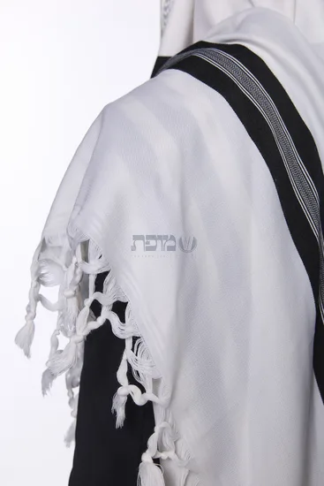 טלית צמר מהודרת דגם "שבת"