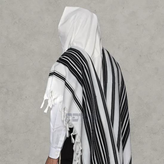 טלית חב"ד מהודרת בשילוב ביטנה כותנה