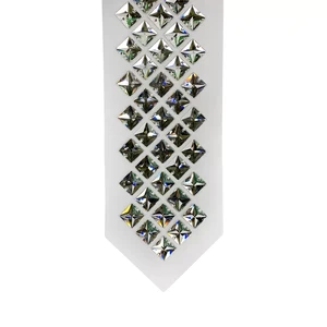 עטרה לטלית סברובסקי SWAROVSKI ריבועים - סטן לבן