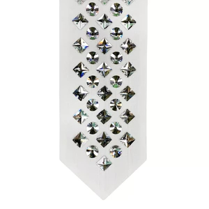 עטרה לטלית סברובסקי SWAROVSKI - שילוב צורות - בד צמר