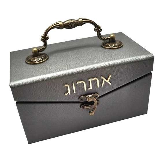 קופסת אתרוג דגם מלכות - גריי