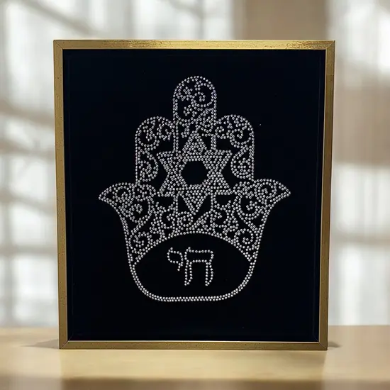 ציור קריסטל סברובסקי SWAROVSKI- חמסה