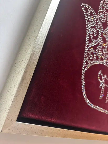 ציור קריסטל סברובסקי SWAROVSKI - חמסה ומגן דוד