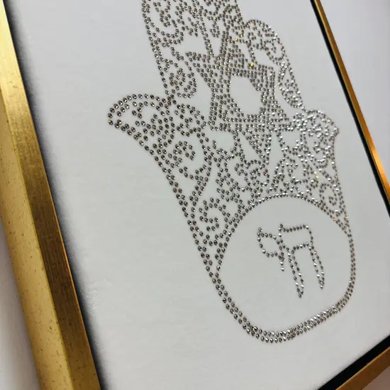 ציור קריסטל סברובסקי SWAROVSKI - חמסה זהב