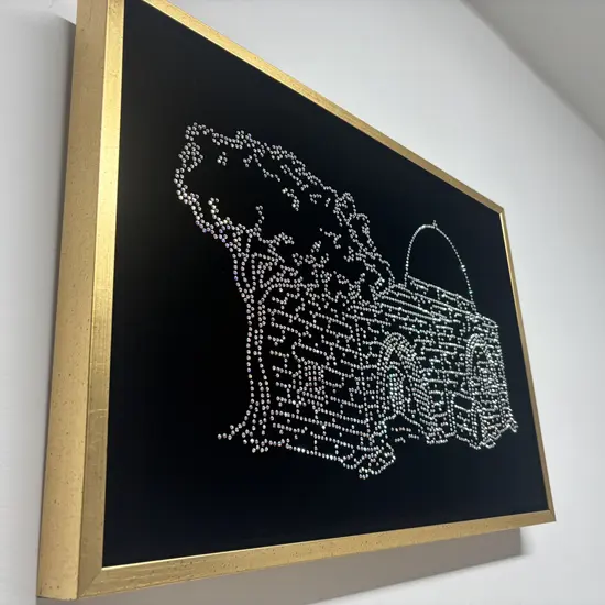 ציור קריסטל סברובסקי SWAROVSKI - קבר רחל