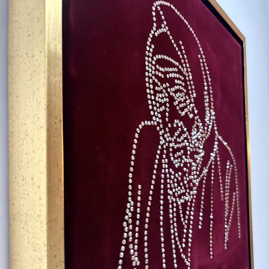 ציור קריסטל סברובסקי SWAROVSKI - "בבא סאלי" זהב