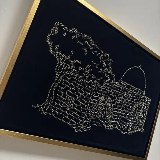 ציור קריסטל סברובסקי SWAROVSKI - קבר רחל