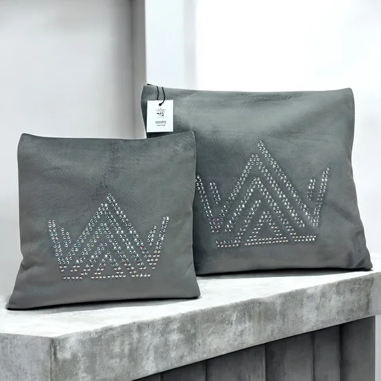 כיסוי טלית ותפילין מעוצב - שילוב סברובסקי SWAROVSKI דגם "קראון גריי"