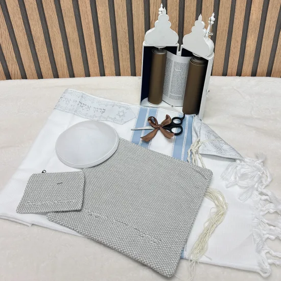 סט חלאקה רקום דגם "יהלום"