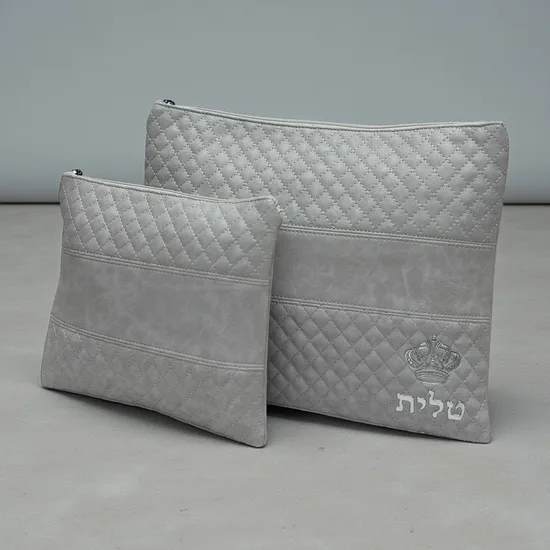 סט כיסויים לטלית ותפילין דגם "כתר אבן"