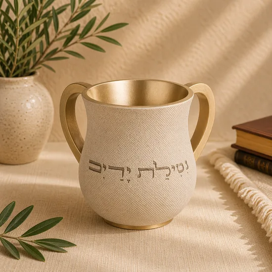 נטלה מעוצבת דגם מור - אופוויט בשילוב זהב