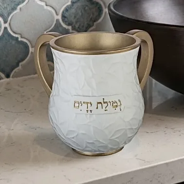 נטלה מעוצבת דגם נוי - פנינה וזהב