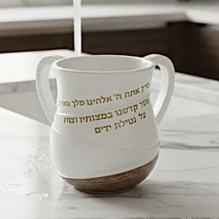 נטלה מעוצבת דגם פאר - פנינה וזהב