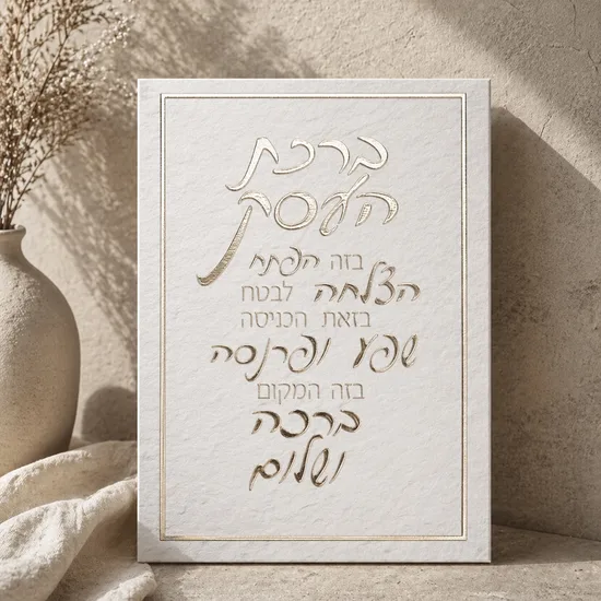 ברכת העסק קנווס - שילוב זהב