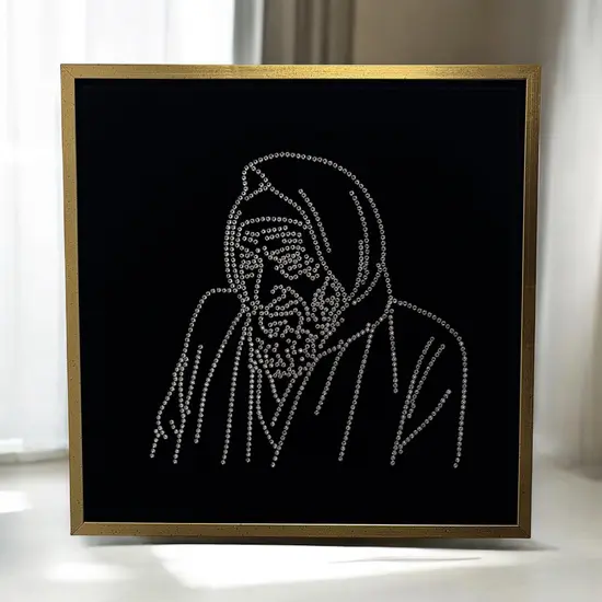 ציור קריסטל סברובסקי SWAROVSKI - בבא סאלי