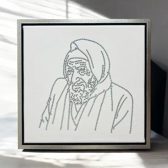 ציור קריסטל סברובסקי SWAROVSKI "בבא סאלי"