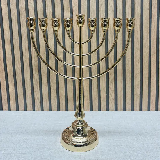 חנוכיה יוקרתית זהב 49 ס"מ